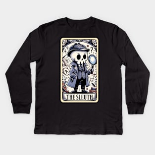 TAROT CARD - THE SLEUTH Kids Long Sleeve T-Shirt